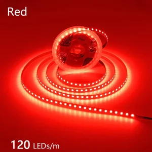 24V 12V LED Strip 2835 120LEDs/m Home Lamp Strip Pink Red Ice Blue Green Golden Yellow Orange Flexible Waterproof Soft Lamp Bar