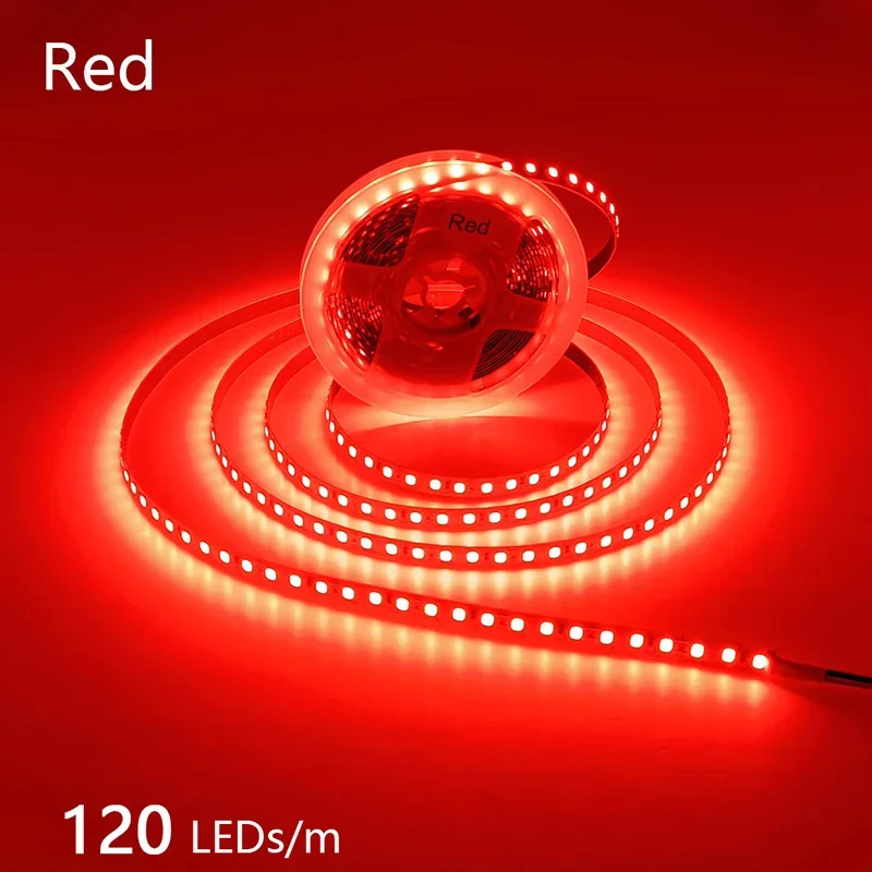 24V 12V LED Strip 2835 120LEDs/m Home Lamp Strip Pink Red Ice Blue Green Golden Yellow Orange Flexible Waterproof Soft Lamp Bar - الصورة 18