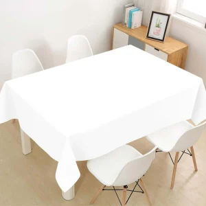 1/5 Pcs Multi Solid Color Disposable Plastic Tablecloth 137×183cm Rectangle Table Cover for Birthday Wedding Events Party Decor