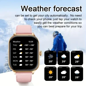LAXASFIT New H9 Promax Smartwatch Bluetooth Call Health Tracking Heart Rate Monitor Message Reminder Pedometer Smartwatch Gift