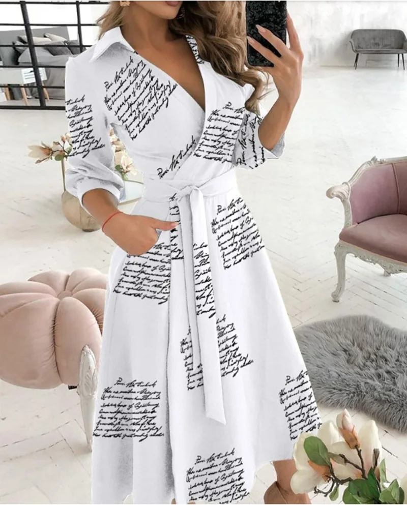 Women Print Dress Sexy V-Neck Bat Sleeve Ruffl Flowers Print Bohemian Beach Sundress Ladies Loose Summer Vacation Mini Dresses - Image 6