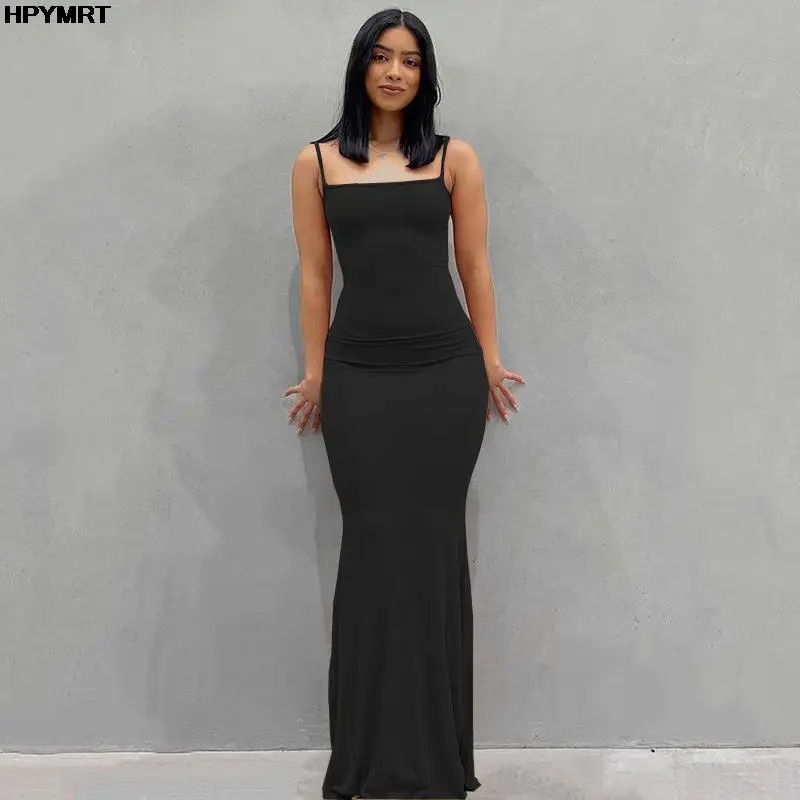 Satin Slip Sleeveless Backless Slim Sexy Maxi Dress 2022 Spring Women Party Y2K Concise Bodycon Elegant Dresses Female Clothing - Image 9