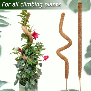 Bendable Moss Pole, Plants Climbing Support Extension Pole, Monstera Palm Vines Soporte Stakes, Garden Potted Plant Accessories