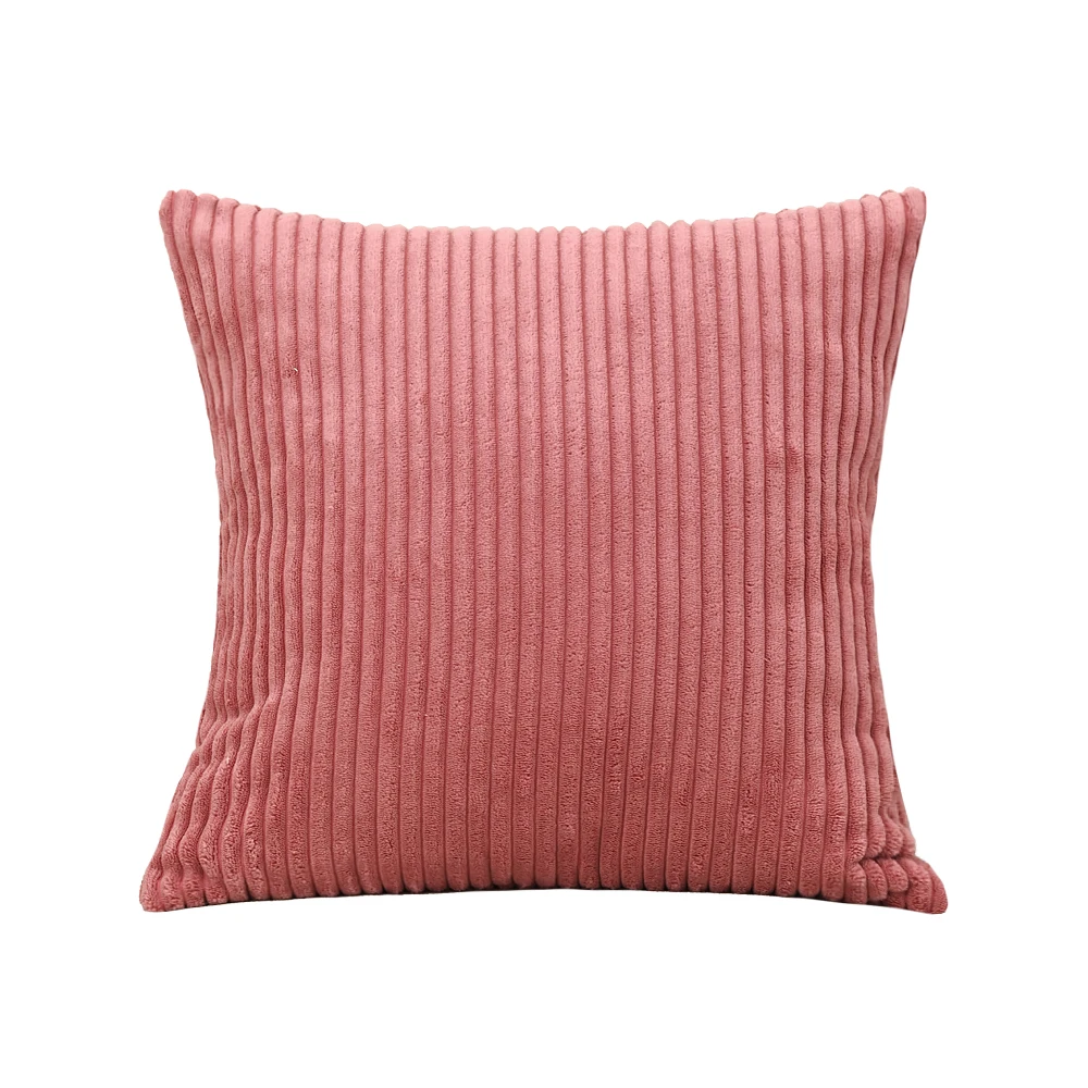 BUYNOW 1PC 4PCs/set Pink Corduroy Decor Couch Throw Pillow Covers Striped Cushion Cases Soft Boho Square Pillow Covers Home Sofa - Image 11
