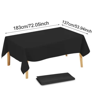 1/5 Pcs Multi Solid Color Disposable Plastic Tablecloth 137×183cm Rectangle Table Cover for Birthday Wedding Events Party Decor