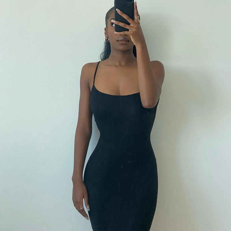 Elegant Bodycon Maxi Dress Women Summer 2024 Sleeveless Backless Sexy Outfits Party Club Sundress Black Birthday Dresses Clothes - Image 3