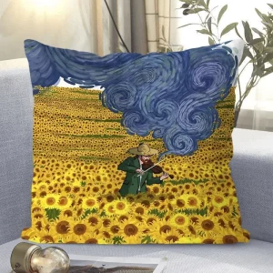 "Van Gogh - Style Impressionist Art Throw Pillow Cover"