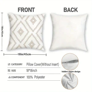 1/4pcs Four Stylish Pillowcases with Unique Patterns and Home Sweet Home Design Sofa cushion cover home bedroom room decoration