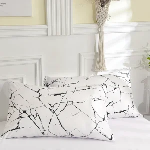 Printed Pillow Cover 2pcs Pillowcase 48x74cm Pillow Sham for Home Bed Pillowslip Rectangle Cushion Cover funda almohada
