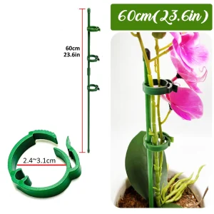 90/60/30cm Plant Support Stakes Adjustab Garden Single Stem Flower Stand Plant Stick Support Potted  for Plants Floral Vegetable