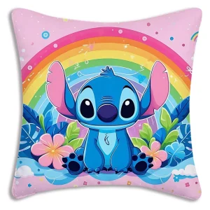 Hot Cartoon Anime S-Stitchs Pillow Covers Cartoon Sofa Decorative Home Double-sided Printing Short Plush Cute Cushion Cover