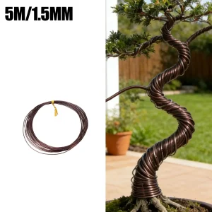 Aluminum Plant Training Wire Multi Purpose Flexible Black Rolls Gardening Bonsai Support Strong Bendable Vine Flower Home Tool