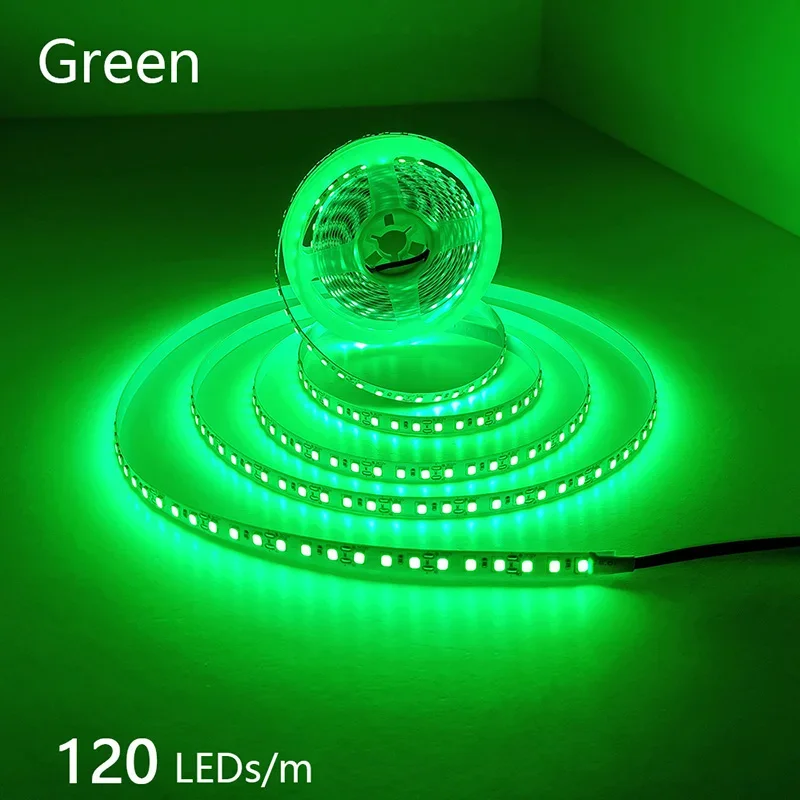 24V 12V LED Strip 2835 120LEDs/m Home Lamp Strip Pink Red Ice Blue Green Golden Yellow Orange Flexible Waterproof Soft Lamp Bar - الصورة 21