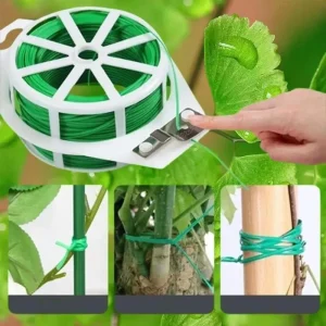 Garden Plant Twist Ties Reusable Flower Plant Climbing Cane Supports Strap Self-cutting Iron Wires Support Fixed Cable Tie Tools