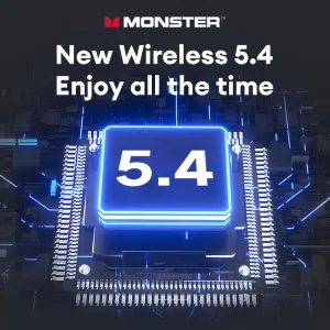 New Monster MQT52 AI Translation Headphones Wireless Bluetooth 5.4 Low Latency Headphones Real-Time Language Translation Earbuds