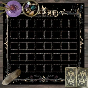 1pc Tarot card tablecloth, mysterious wizard astrology decoration butterfly flower table mat, card game decoration tablecloth