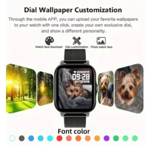 LAXASFIT 2025 Smart Watch Android IOS Bluetooth Talk Heart Rate Monitor Sleep Record Sports Smart Watch Men Women Gift