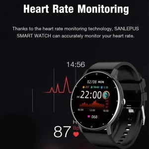 LIGE 2024 Smart Watch Men 1.28" Full Touch Bracelet Fitness Tracker Sports Watches Bluetooth Call Smart Clock Women Smartwatch