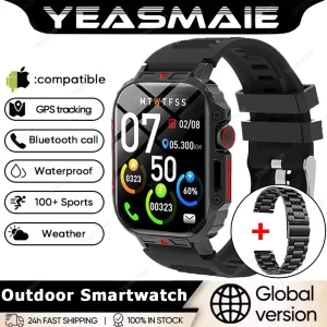 1.91 Outdoor Military Smart Watch Men Bluetooth Call Amoled Smartwatch For Android IOS IP68 Waterproof Sports Fitness Watches