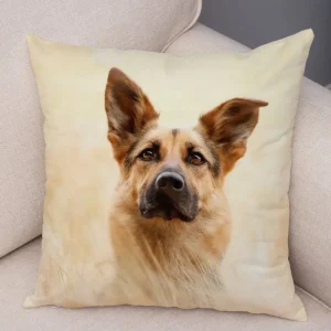 Shepherd Dog Print Decorative Pillowcase Living Room Office Ornaments Home Pillowcase