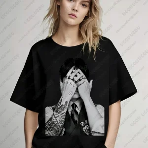 K-pop Famous Singer Polera Manga Corta Print T-shirts For Women 2026 World Tour Concert T-shirts Fans Gifts Y2K Boy Band Tops