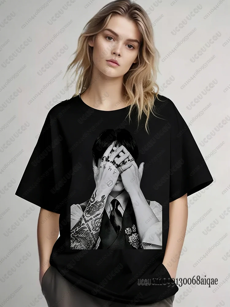K-pop Famous Singer Polera Manga Corta Print T-shirts For Women 2026 World Tour Concert T-shirts Fans Gifts Y2K Boy Band Tops - Image 5