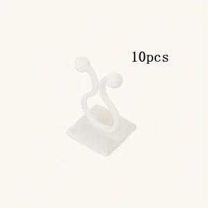 10pcs-Home Garden Plant Climbing Wall Fixture Clips Rattan Vine Fixer Self-Adhesive Plant Climbing Wall Fixed Buckle Hook