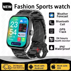 Global Version Watch 5 Men Women AMOLED Screen Heart Rate Bluetooth Call GPS Track Waterproof Sports Smart Watch For Android ios