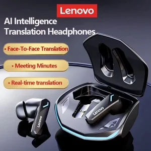 Lenovo Bluetooth Wireless Headphones Built In Microphone USB Type C Charging Port Noise Isolating Comfortable Over Ear Headset C
