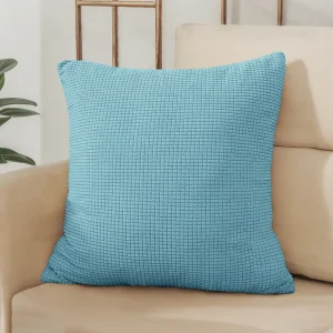 40x40 45x45 50x50 Solid Color Jacquard Pillow Cover for Sofa Office Waist Cushion Cover Home Decorative Pillowcase Decoration