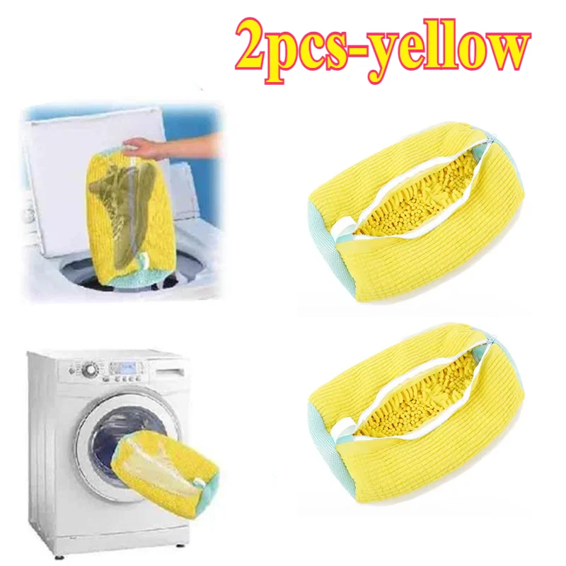 Machine Washable Shoe Washing & Drying Bag with Soft Fiber - Durable Polyester Laundry Protector for Shoes Adjustable Strap - الصورة 9