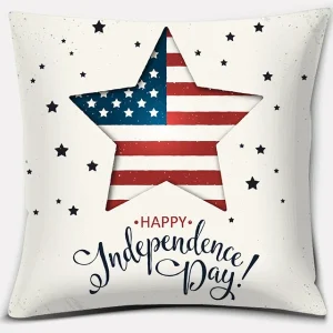 American Independence Day Series LOVE USA Printed Square Home Decoration Pillowcase Cojines Decorativos Para Sofá Akcesoria Kuch