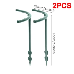 2/12Pcs Plastic Support Pile Stand Plant Support Pile for Flowers Greenhouses Arrangement Fixing Rod Holder Gardening Tools
