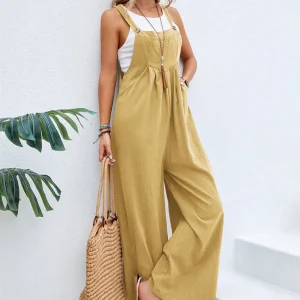 Jumpsuits Women Harajuku Yellow Young Denim Slim Street Wear Prevalent All-match Teens BF Kawaii Gentle Chic Combinaison Femme