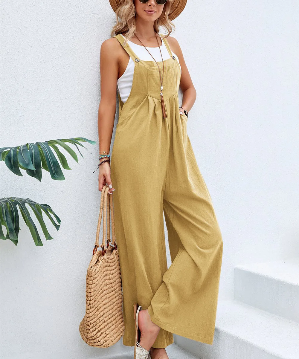 Jumpsuits Women Harajuku Yellow Young Denim Slim Street Wear Prevalent All-match Teens BF Kawaii Gentle Chic Combinaison Femme - الصورة 3