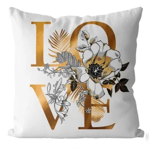 45x45 cm Ginkgo print cushion cover for living room sofa bedroom home decoration square polyester pillowcase waist pillow cover