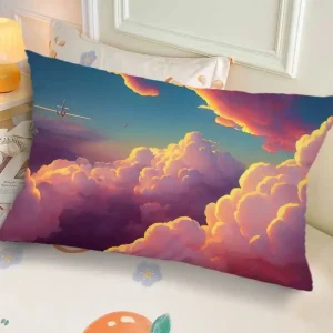 Ins-Style Ink Landscape Dormitory Pillow, Bedside Bedroom Pillow Gift, Nap Creative Living Room Sofa Cushion