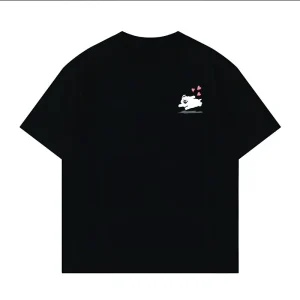 2025 New Snoopy Printing Cotton T-shirt Animation Cartoon Men and Women with The Same Loose Pure Cotton Cute Pure Cotton Top