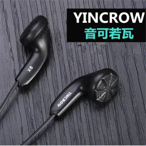 YINCROW X6 In Ear Earphone Earbud Flat Head Plug Earplugs PK PK1 MX500 MX985 Kill Monk Earbud Free Shipping