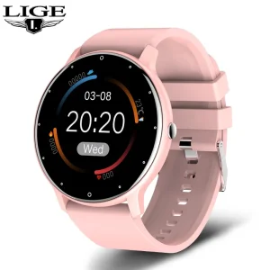 LIGE 2024 Smart Watch Men 1.28" Full Touch Bracelet Fitness Tracker Sports Watches Bluetooth Call Smart Clock Women Smartwatch