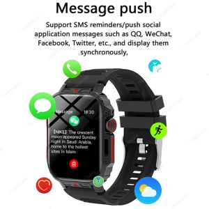 1.91 Outdoor Military Smart Watch Men Bluetooth Call Amoled Smartwatch For Android IOS IP68 Waterproof Sports Fitness Watches