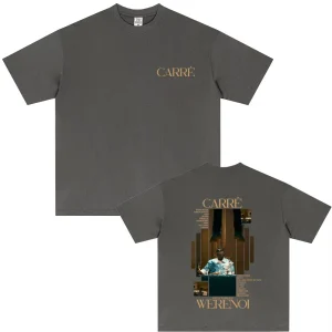 Rapper WeRenoi Carré Album Graphic Print T Shirt Men Women's Hip Hop Fashion Pop Music T-shirt Summer Male Casual Vintage Tshirt
