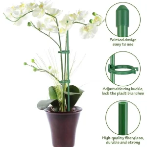 Plant Stakes Adjustable Plant Support Stakes Designed for Medium and Small Indoor Plants Garden Stakes for Strong Plant Support