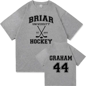 Graham 44 22 Design Tshirts Off Campus TV Series T-shirt Summer Cotton Comfortable Female Tees Loose Fashion O-neck Unisex Tees