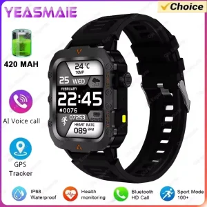 SmartWatch Men Militray Outdoor Sport GPS Fitness Tracker Heart Rate Smart Watch Waterproof New